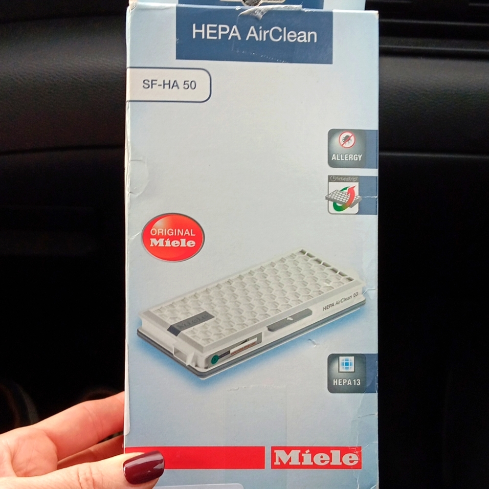 2 pack Miele Hepa Airclean SF-HA 50 vacuum cleaner filters